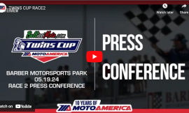 Video: BellissiMoto Twins Cup Race Two Press Conference From Barber Motorsports Park
